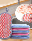 Double-sided Absorbent Kitchen Dishwashing Sponge Multifunctional Cleaning Rag ( Pack Of 2)